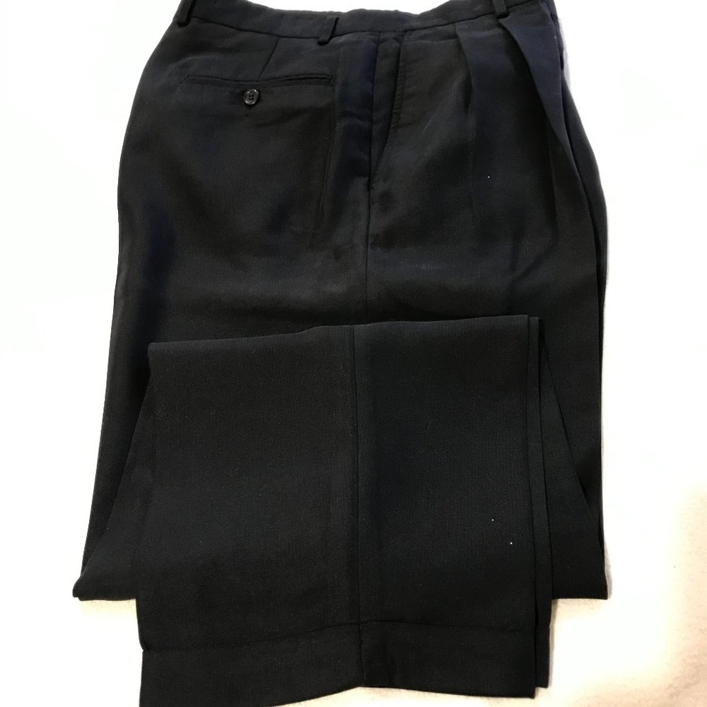Clairborne rayon navy pants 34x30